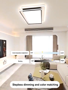 【Garansi 30 tahun】lampu led rumah lampu plafon 80W minimalis ceiling 3 Warna LED modern perlengkapan natal 2024 lampu led kamar tidur lampu Tahun Baru