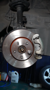 TRW XPS จานเบรคแต่ง Toyota Fortuner 2008-2014 (319mm/297mm 6 รู)