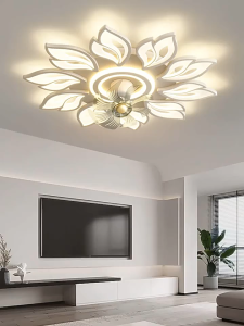 Rotasi 360° Lampu Kipas Tak Terlihat & Lampu LED Kreatif Modern