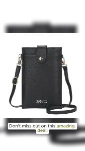 Baellerry women rfid Vertical crossbody cell phone bag vegan leather shoulder bag 8609