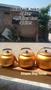 Teko Ceret kuning Air Zam Zam 1-6 L (Ada Sablon khas arab)
