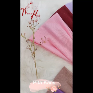 Bandana Pita Bolak Balik Rayon PE & Dalaman Kerudung Haga Murah
