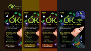 OK Herbal โอเค เฮอเบิล แชมพู ปิดผมขาว แชมพูเปลี่ยนสีผม ทุกสี 30มล.[3 ซอง]EE 410X แชมพูสระ เปลี่ยนสีผม Color Care Shampoo
