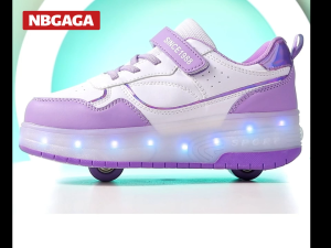 NBGAGA giày có bánh trượt Trẻ Em Sản phẩm bán chạy Đôi Bánh Giày đi bộ Giày thể thao Thời Trang giày có bánh xe ẩn (Kích Thước: 29-40)