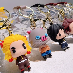 Demon Slayer Q Version Anime Cute Key Chain Cute Gift Key Ring Key Holder (GEN 2)