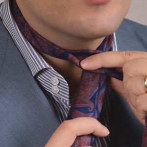 Khăn đeo cổ Ascot TRAZ phối với Áo Sơ mi Nam và Vest777