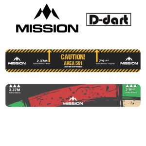 MISSION Throw Line Oche - MISSION TOELINE STICKER OCHE DART BOARD STAND POINT STICKER