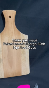 Paket Hemat Set Cobek Kayu 6 in 1 Kichenware Alat Dapur Talenan