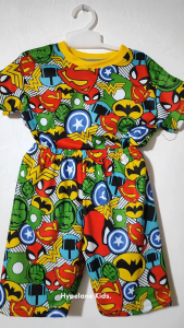 Baju Kaos Setelan Full Print Anak Laki Laki Karakter Cowok Kartun Lucu Import Umur 1 - 10 Tahun