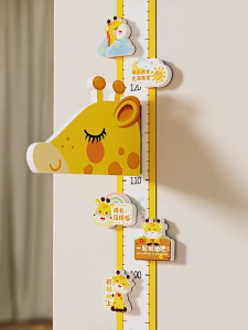 Meteran Pengukur Tinggi Badan Magnet & Music Desain Gambar Menarik Untuk Anak Anak Motif Lucu