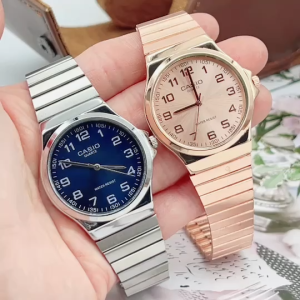 CA นาฬิกาผู้หญิง คาสิโอ แบบทางการ รุ่น MQ-24 กันน้ำได้ หน้าตัวเลข สายนาฬิกา สแตนเลส ไม่ต้องตัดสาย ขนาด 35 มม แถมกล่องแแบรนด์ฟรี