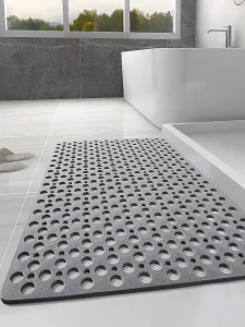 Non-Slip Suction Bath Mat - Quick-Dry Anti-Bacterial | For Bathroom Kitchen Toilet