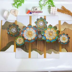 HIASAN DINDING ABSTRAK 3D MODERN SET ISI 4 KAMAR DEKORASI RUMAH WALL DECOR AESTHETIC DECOR KAMAR