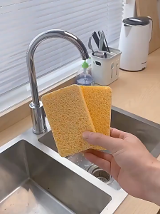 Spons Cuci Piring Spons pembersih anti minyak / Sponge kuning Selulosa Serbaguna