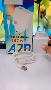Charger HP ITEL A70 Flash Charge 180W Quick Charge 3.0 Support Fast Charging