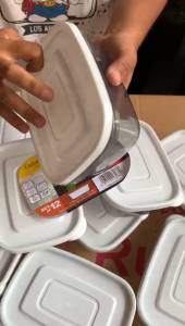 Calista Furano Smoke Sealware isi 6pcs/ Toples Kotak Plastik/ Wadah Kulkas Set/ Food Container/ Toples Jualan Set Wadah Plastik Set 550 ml Untuk Penataan Kulkas