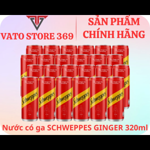 Nước soda SCHWEPPES ginger hương gừng lon 320ml