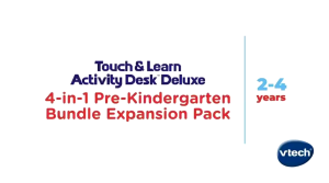 นำเข้า🇺🇸 ชุดเสริมก่อนวัยอนุบาล  VTech Activity Desk 4-in-1 Pre-Kindergarten Expansion Pack Bundle สําหรับอายุ 2-4 ปี ราคา 3190 บาท