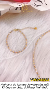 Set Dây Chuyền V089 Và L1003 Thiết Kế Chuỗi Hạt 3 Màu Namoo Jewelry