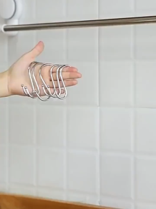 10/30/50Pcs Heavy Duty S Shaped Hooks for Hanging Stainless Steel Metal Storage Hooks for Kitchen Pan Pot Holder Hanger Multi-function Hanging Rack Hooks for Kitchenware Clothes Bag Towel Household Organizer Hooks