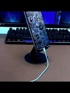 Stand Holder HP Tablet Putar 360 HD-50 Rotation Phone Holder Ipad Metal Besi ABS