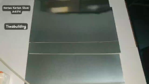 KERTAS KARTON SILVER A4&F4 PERPACK ISI 55 LEMBAR