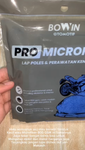 Bowin Pro Microfiber 800GSM ( Kain Lap Polish & Detailing Exterior Interior )