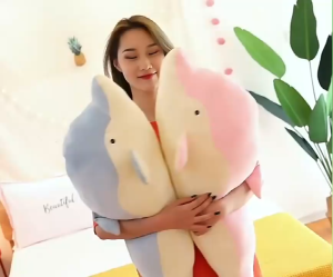 ตุ๊กตาปลาโลมา สัตว์ทะเลใหญ่น่ารัก ของเล่นตุ๊กตาโลมา ของขวัญวันเกิด