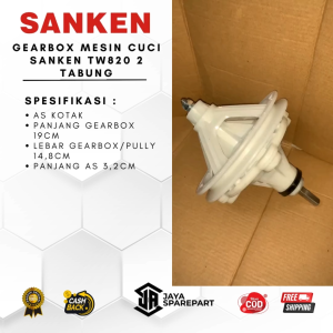 TW 820 Gearbox Mesin Cuci Sanken TW820 2 Tabung | Girbok Mesin Cuci