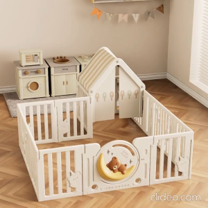 Quây cũi nhựa cho bé kiểu Gấu Mặt Trăng Lechin