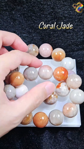 Collectors Grade Coral Jade Bracelet