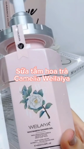 Sữa tắm hoa trà Weilaiya hương thơm lâu quyến rũ làm sạch da giúp da trắng sáng phù hợp cho mọi loại da chai 450ml