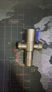 Stop Keran Air Cabang T BRACHIO Kran Shower Stainless Steel 1/2 Inch