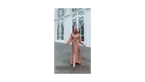 Kirina Dress Gamis Cradenza Silk sutera Santorini Premium Polos Wudhu Frendly