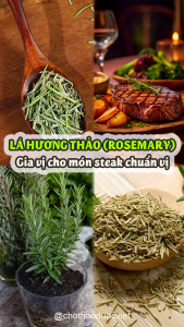 Hương thảo sấy khô 1kg lá thơm hương thảo rosemary lá gia vị cho các món Âu: pizza thịt nướng - Chợ Thảo Dược Việt