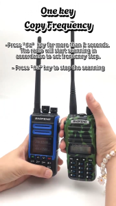 BAOFENG BF-1802L Walkie Talkies 2 Set Long Rang Tri Band Wireless Copy Frequency 999 Channel UV-5R UV-K5 Ham Two Way Radio