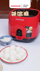 [ƯU ĐÃI 2 TẦNG VOUCHER] Nồi cơm điện 1.8L Sunhouse SHD8611 - Chống dính 2 lớp - Làm nóng nhanh Tiết kiệm điện - Bảo hành 12 tháng