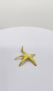 MJ Jewellery Gold Starfish Pendant B105  375 Gold & 916 Gold
