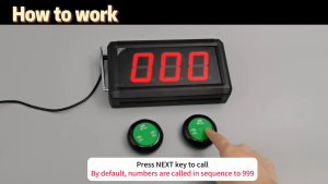 Take a Number System Queue Management System Tickets Number Waiting System Queuing Calling System Show Ticket Number Counter Number NEXT Remote Call Button