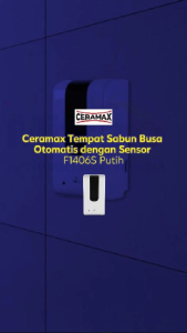 Ceramax Tempat Sabun Busa Otomatis Dengan Sensor F1406S 1200 Ml Putih