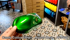 AK4436 / 4436 Apple Green Color Candy Green Aikka Motor Paint Aerosol Spray Bottle Cat Kereta Kaler Hijau Candy 青色
