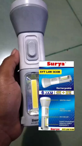 Surya Senter LED Super Terang / Lampu Emergency 2 in 1 - SYT L4W 3COB