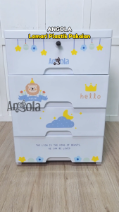 Angola Lemari Plastik Pakaian C64/C65 Lemari Penyimpanan Pakaian / Mainan Anak / Storage / Laci Cabinet / Rak Susun