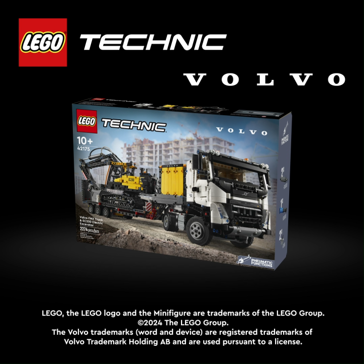 LEGO Technic 42175 Volvo FMX Truck EC230 Electric Excavator (2274 Pieces)