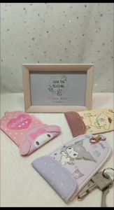 Sanrio Key Pouch Retractable Keychain Extendable Key Cover Kuromi/My Melody/Pompompurin三丽鸥钥匙包伸缩钥匙扣拉伸钥匙套库洛米/美乐蒂/布丁狗 Sarung Kunci Sanrio dengan Rantai Kunci Boleh Tarik dan Pelindung Kunci yang Boleh Dipanjangkan Kuromi/My Melody/Pompompurin