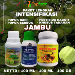 Pupuk Topfarm / Pupuk Paket Lengkap Buah Jambu / Pupuk Khusus Buah Jambu  / Pupuk Booster Buah Jambu / Pupuk Buah Jambu Terbaik / Pupuk Pembesar dan Pelebat Buah Jambu