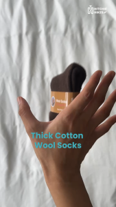 Hitchie Thick Cotton Wool Cashmere Socks Winter Warm Travel Stokin Stocking Tebal Sejuk Berpantang Bersalin Muslimah冬天袜子