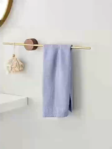 Sincecu Black Walnut Towel Rack Metal Rod Bathroom Accessories Towel Storage Rack Fulcrum Towel Rack Sliding Rod Towel Hanger Bath Towel Holder Wood Wall Hanging Towel Bar