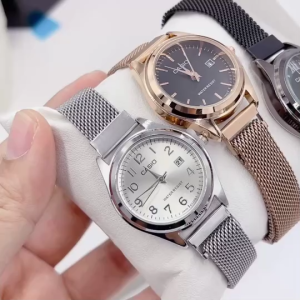 CA นาฬิกาผู้หญิง คาสิโอ แบบทางการ สายนาฬิกา สแตนเลส แม่เหล็ก ขนาด 32 มม แถมกล่องคาสิโอ