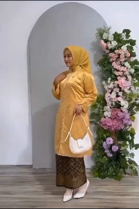 STELAN DAN ATASAN KEBAYA TUNIK KALISMA/KEBAYA TUNIK PAYET/KEBAYA PESTA